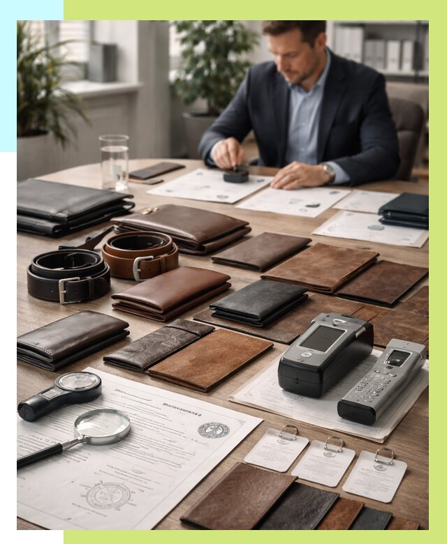 Сертификация кожаных изделий в Саянске от 12209 р. | Алешин-Сск