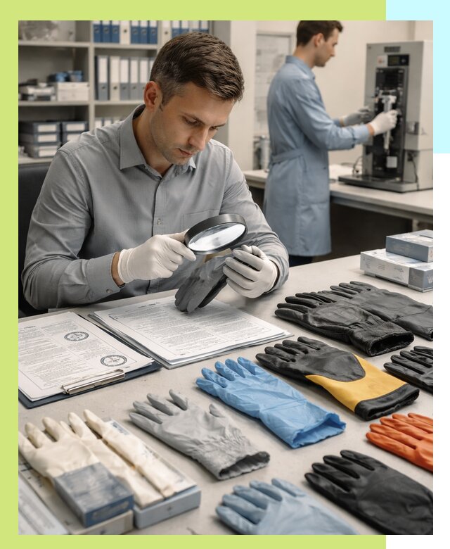 Сертификация перчаток и средств защиты продукции в Саянске