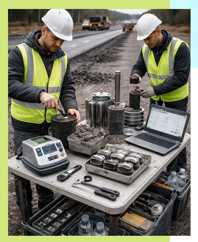 Сертификация асфальта: испытания и подтверждение в Саянске