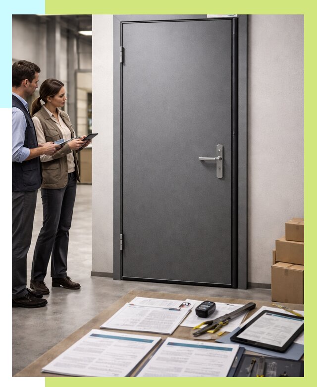 Сертификация противопожарных дверей в Саянске от 9157 р. | Алешин-Сск