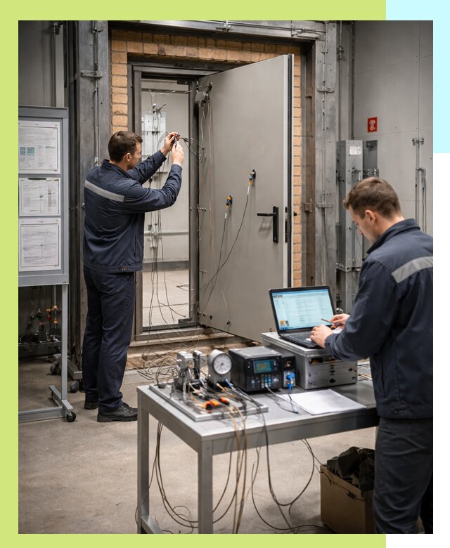 Сертификация противопожарных дверей в Саянске по ГОСТ и ТР