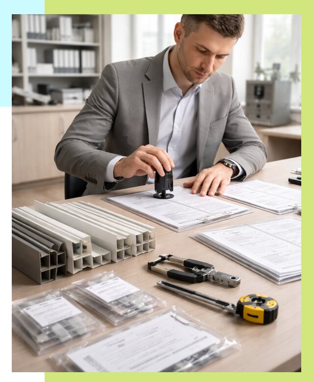 Сертификация ПВХ продукции в Саянске от 8648 р., Алешин-Сск