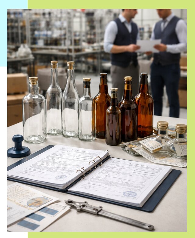 Сертификация стеклянных бутылок в Саянске от 25435 р. | Алешин-Сск