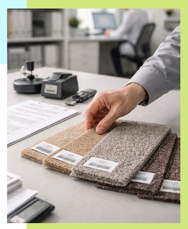 Сертификация ковролина в Саянске от 15261 р., Алешин-Сск