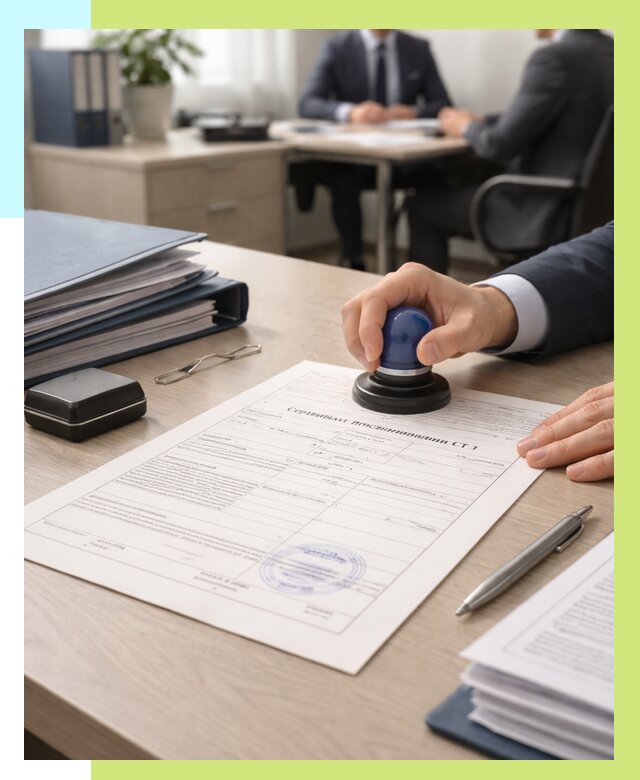 Сертификат происхождения СТ 1 в Саянске от 4578 р. | Алешин-Сск