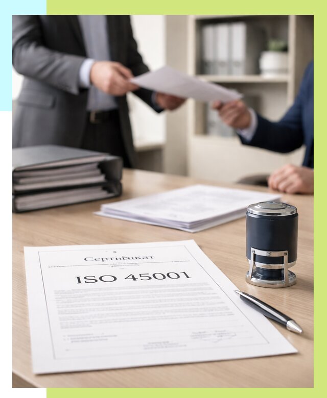 Сертификат ISO 45001 в Саянске под ключ от 45783 р. | Алешин-Сск